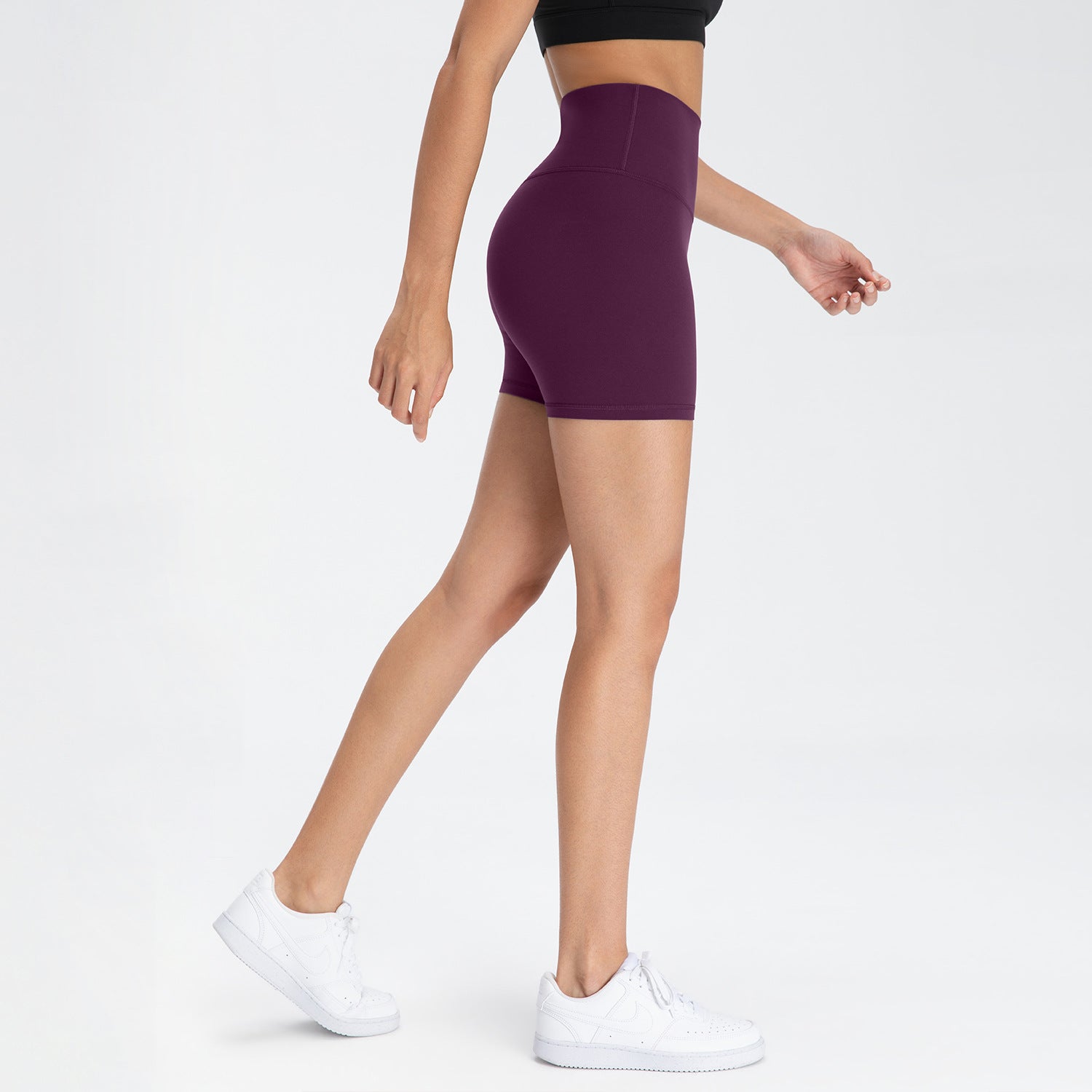 Womens Seamless Yoga Sports Shorts