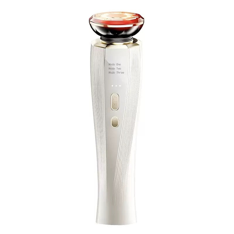 Facial Massage Device with Red Light and Microcurrent